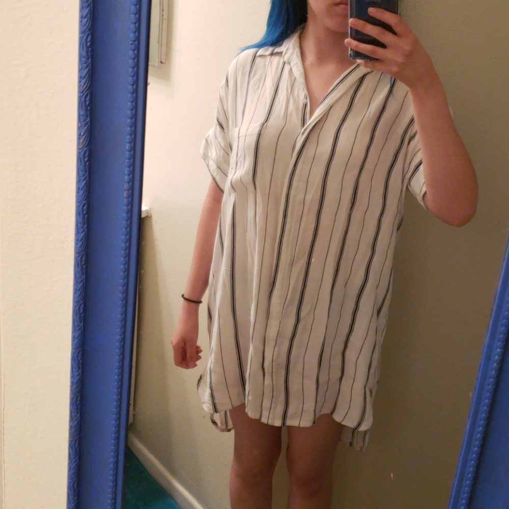 Faithfull The Brand striped button down dress